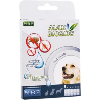 Max Biocide | Pipete antiparazitare pentru caine 5x1ml