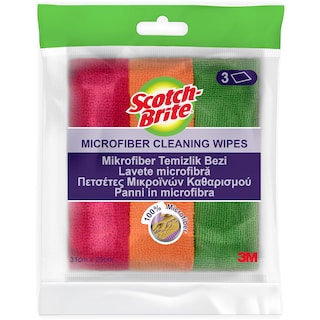 Scotch-Brite | Lavete microfibra, 3 bucati