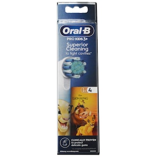 Oral-B | Rezerve periuta de dinti electrica pentru copii Pro Kids Lion King, 4 buc