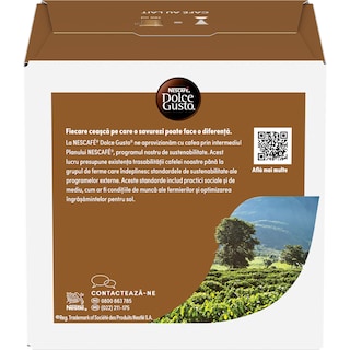 Nescafe | Dolce Gusto | Cafea Cafe au lait, 16 capsule