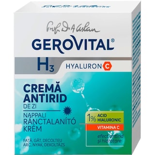 Gerovital | H3 Evolution | Crema de zi antirid Hyaluron C 50ml