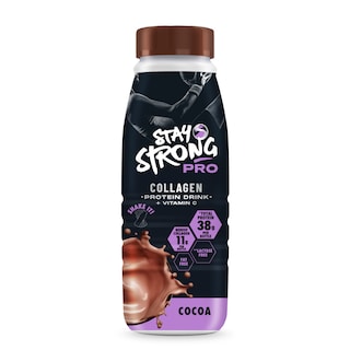 Stay Strong | Shake proteic cu colagen, cu cacao 500ml
