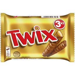 Twix | Baton cu biscuit si caramel invelit in ciocolata cu lapte 3x50g