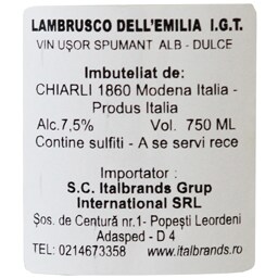 Rose Di Bacco | Lambrusco Bianco dell' Emilia 0.75L