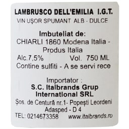 Rose Di Bacco | Lambrusco Bianco dell' Emilia 0.75L