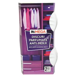MEGA | Discuri parfumate anti-molii, lavanda, 2 buc.
