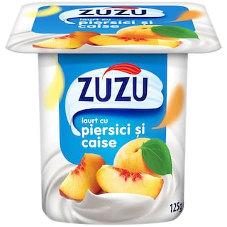 Zuzu | Iaurt cu piersici si caise 125g