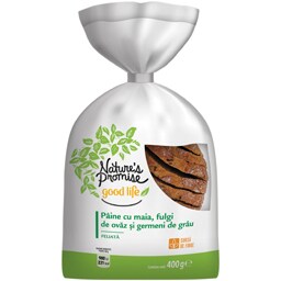 Paine cu maia, fulgi de ovaz si germeni de grau 400g