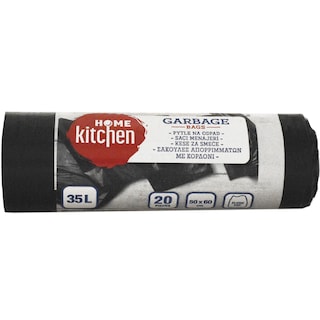 Home Kitchen | Saci menajeri negri, 35 L, 20 bucati
