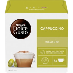 Nescafe | Dolce Gusto | Cafea Cappuccino, 8 bauturi, 16 capsule