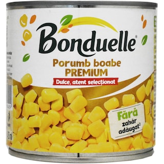 Bonduelle | Porumb boabe premium, fara zahar adaugat 340g
