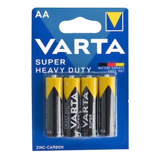 Varta | Baterii Super Heavy Duty AA, 4 bucati