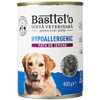 Bastteto | Hrana umeda pentru caini adulti, Hypoallergenic 400g