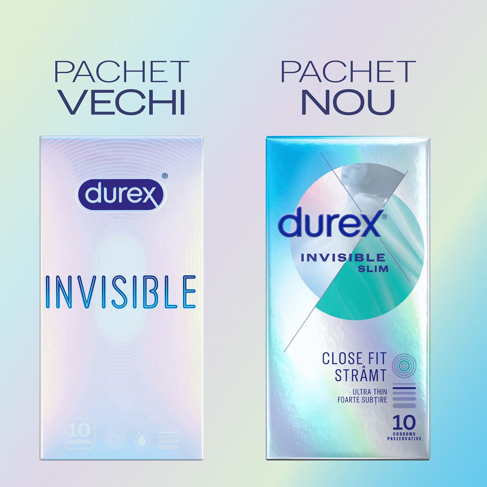 Durex | Invisible | Prezervative Invisible Extra Sensitive 10