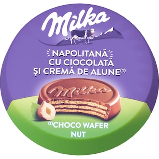 Milka | Napolitana cu ciocolata si crema de alune Choco Wafer Nut 30g