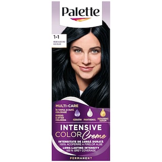 Palette | Intensive Color Creme | Vopsea pentru par C1 negru albastrui