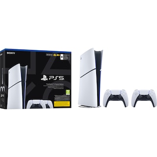 PlayStation | Consola PS5 Slim Digital Edition, 825GB, cu 2 controllere DualSense