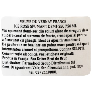 Veuve du vernay | Vin spumant Ice Rose 0.75L