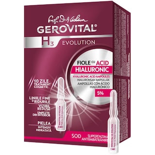 Gerovital | H3 | Fiole cu acid hialuronic