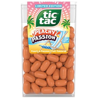 Tic tac | Drajeuri cu gust de piersica si fructul pasiunii 54g