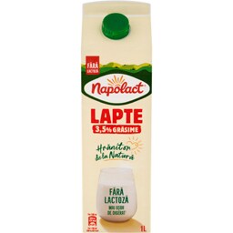 Napolact | Lapte fara lactoza 3.5% grasime 1L