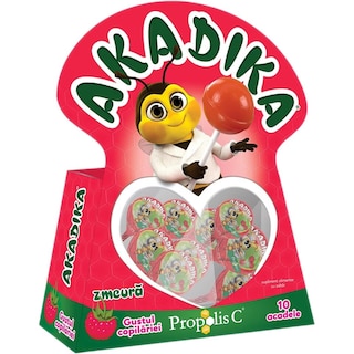 Akadika | Acadele Propolis C zmeura, 10 bucati