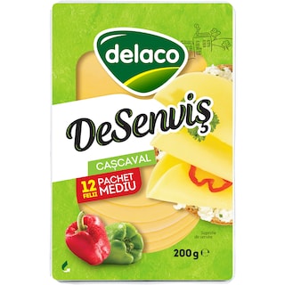 Delaco | DeSenvis | Cascaval 10 felii 200g