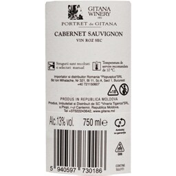 Gitana Winery | Vin roze sec Cabernet Sauvignon 0.75L