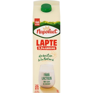 Napolact | Lapte fara lactoza 3.5% grasime 1L