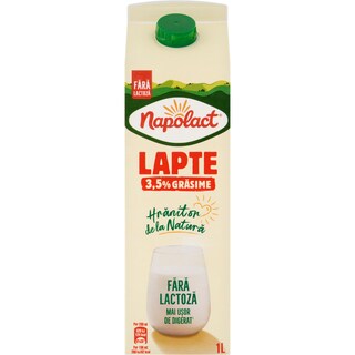 Napolact | Lapte fara lactoza 3.5% grasime 1L