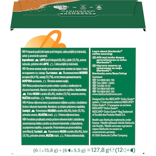 Starbucks | Cafea Caramel Macchiato, 2x6 capsule