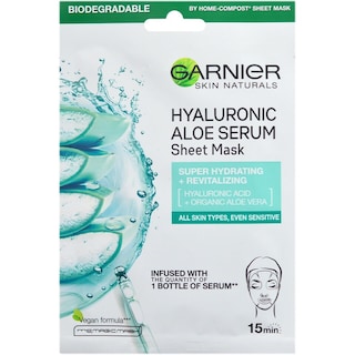 Garnier | Skin Naturals | Masca servetel pentru fata aloe vera 28g