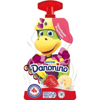Danonino | Iaurt de baut cu capsuni si banane 70g