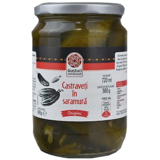 Gusturi romanesti | Castraveti in saramura 690g