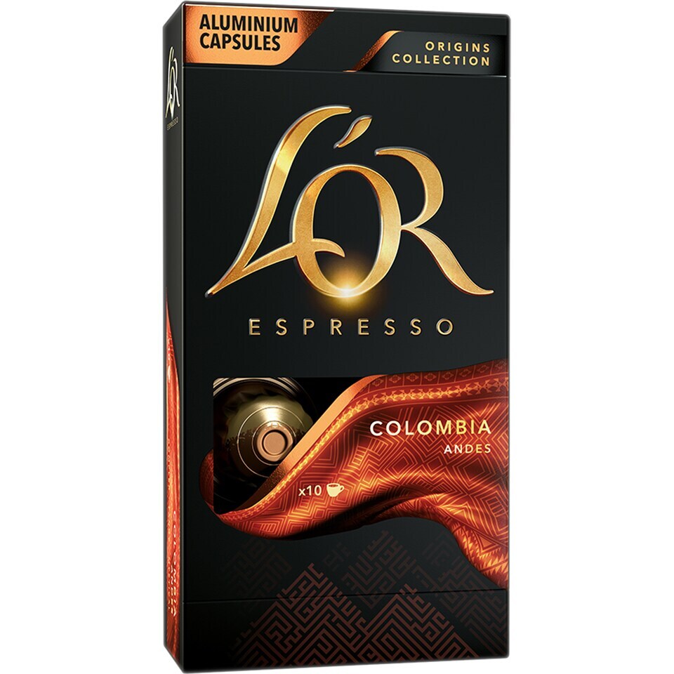 L'or | Cafea Colombia Andes, 10 capsule | Mega-image