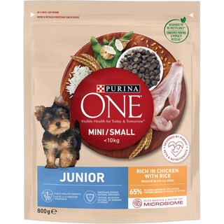 Purina One | Mini | Hrana uscata pentru caini junior cu pui si orez 800g