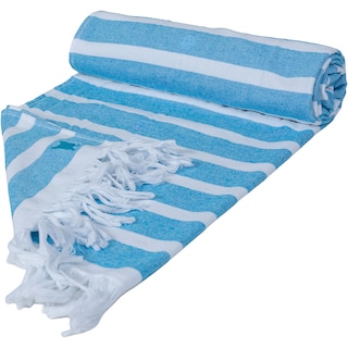 French Bull | Prosop hammam albastru pentru plaja