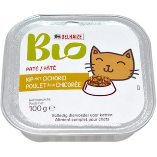 Delhaize Bio | Pate Bio cu carne de pui si cicoare 100g