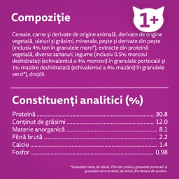 Whiskas | Hrana uscata pentru pisici, cu ton 1.4kg