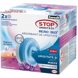 Ceresit | Tablete de rezerva absorbant de umiditate, lavanda, 2 buc.