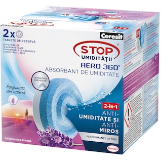 Ceresit | Tablete de rezerva absorbant de umiditate, lavanda, 2 buc.