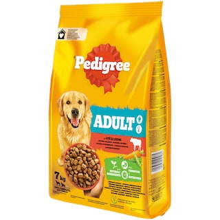 Pedigree | Hrana uscata cu vita si legume pentru caini adulti 7kg