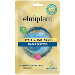 Elmiplant | Masca servetel Hyaluronic Gold 25ml