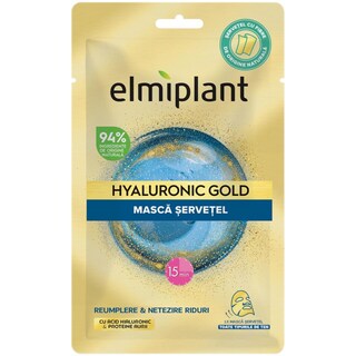 Elmiplant | Masca servetel Hyaluronic Gold 25ml