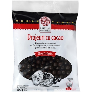 Gusturi romanesti | Drajeuri cu cacao 100g
