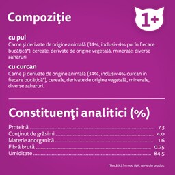 Whiskas | Hrana umeda pentru pisici, cu pasare in sos 4x85g