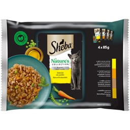 Sheba | Hrana umeda pentru pisici adulte, cu carne de pasare in aspic 4x85g
