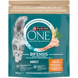 Purina One | Hrana uscata pentru pisici adulte, cu pui si cereale integrale 750g
