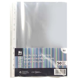 Delhaize | Folii de protectie documente perforate A4,50 bucati