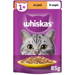 Whiskas | Hrana umeda pentru pisici cu pui in aspic 85g